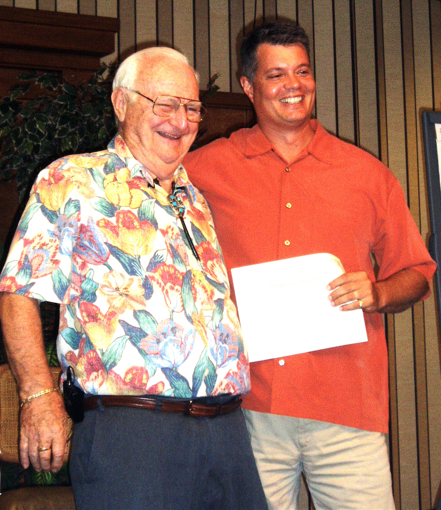 Tom Paterson with Tommy Moore